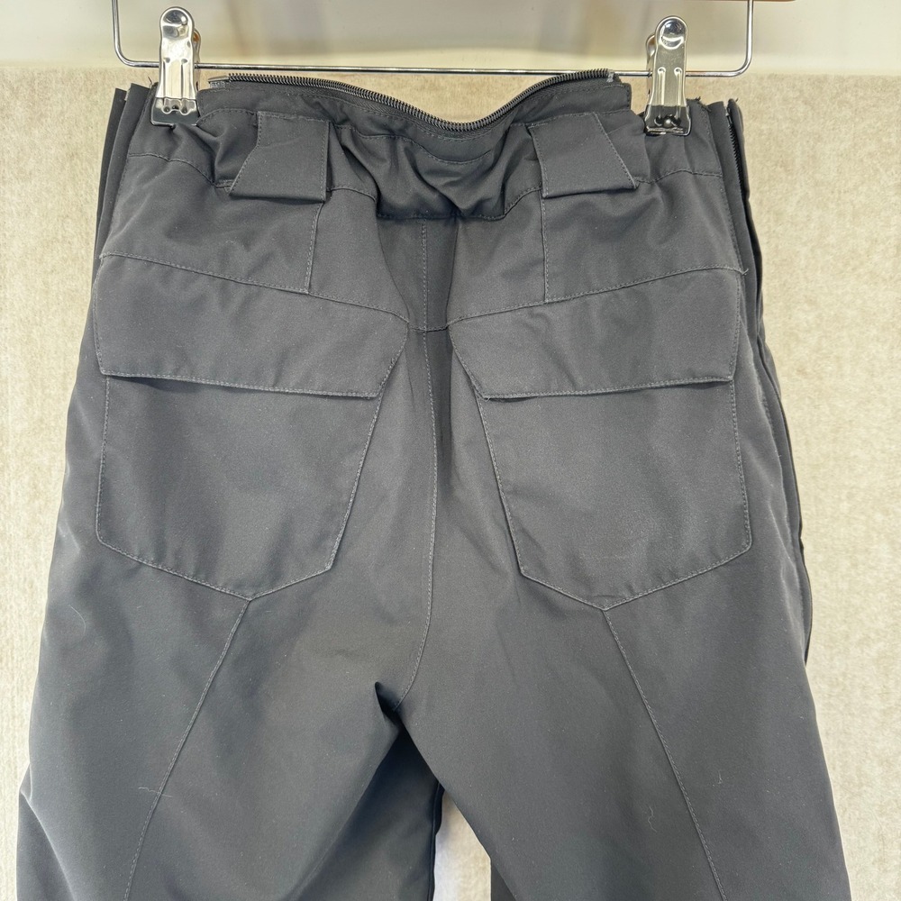 Spyder Youth 12 Black Insulated Snow Pants Ski Snowboard Full Side Zip Pockets - Picture 8 of 12